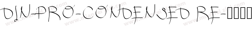 DIN-PRO-CONDENSED RE字体转换